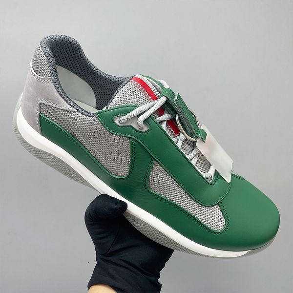 Genuine Leather Mens Cup Sneakers EU47 Designer Shoes Luxury Casual Sneaker Mans Sport Shoes Outdoor Trainers Running Shoes 447