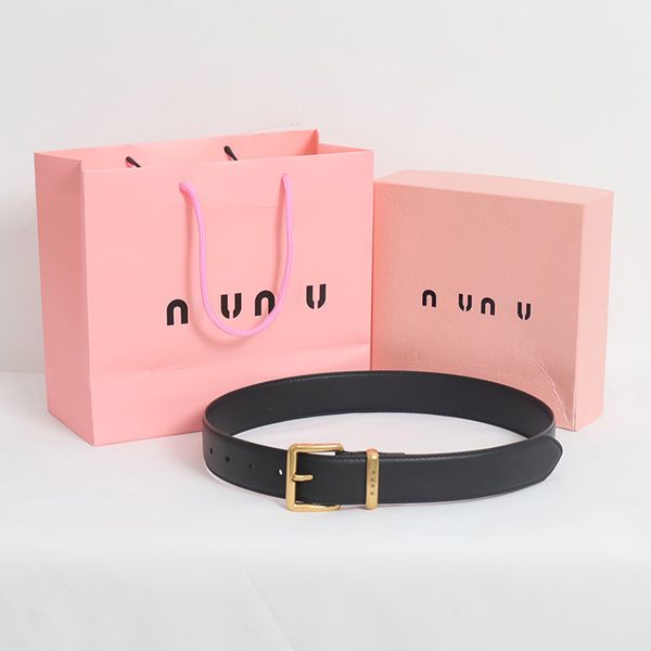 Womens Designer Belt Genuine Leather Belts for Women Men Width 3.5cm Letter Needle Buckle Ladies Waistband Black Luxury Waist Girdle 90-115cm Length for Lady Nice