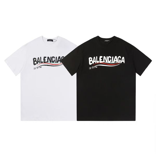 Men's T-shirt, Women's T-shirt, Designer T-shirt, High quality letter layer printed short sleeved loose casual T-shirt, 100% pure cotton men's and women's top OX