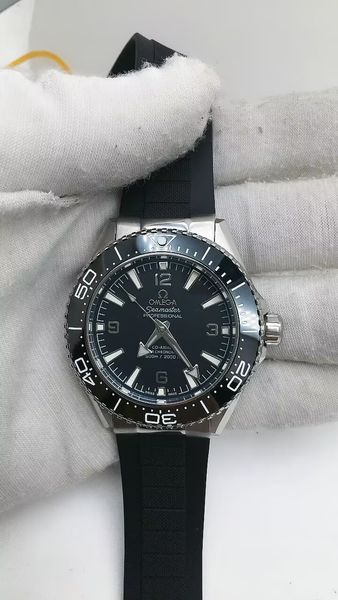 OMEGA Seamaster Planet Ocean 600M Co-Axial Master Cortina Watch Ceramic Bezel Men's Watch Stainless Steel Case Silver Case New Black Case