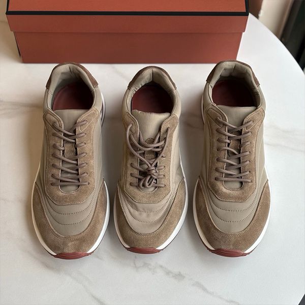 2026 New Week-End Walk Sneakers Luxury Designer Shoes Men Storm System Technical Mesh Lace Up Cushion Sole Sport Shoes 1116