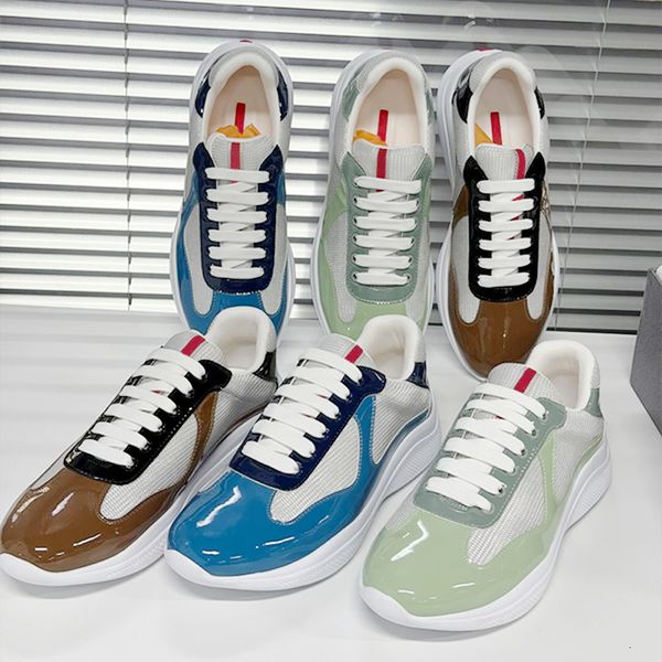 New Men Women Americas Cup Sneakers Designer Mesh Sport Shoe Retro Multicolor Lace-up Casual Shoes Outdoor Runner Trainers Daily Footwear 53