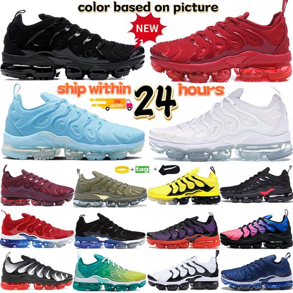 Designer sneakers men Casual Shoes Plus running shoes triple black red white gold mens university blue cherry womens midnight navy Purple womens slides tns trainers