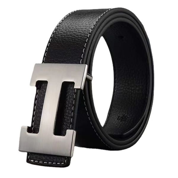 Designer belt Fashion mens belt business luxury belt mens womens color gold and silver glossy buckle 3.8cm belt